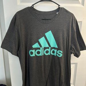 Adidas Grey Athletic Wear Amplifier T-Shirt, XL